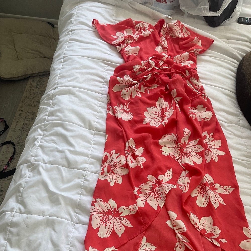 High low wrap dress new with tags